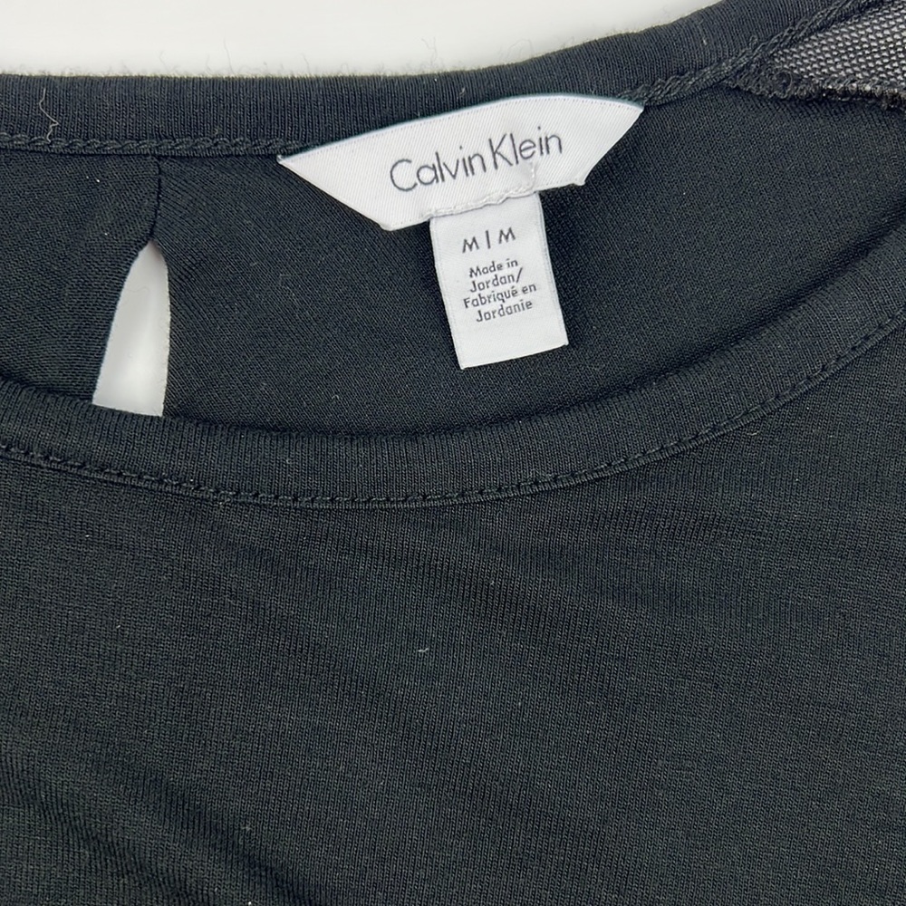 Calvin Klein Scoop Neckline Long Sleeve Blouse  Sz:M - Picture 8 of 14